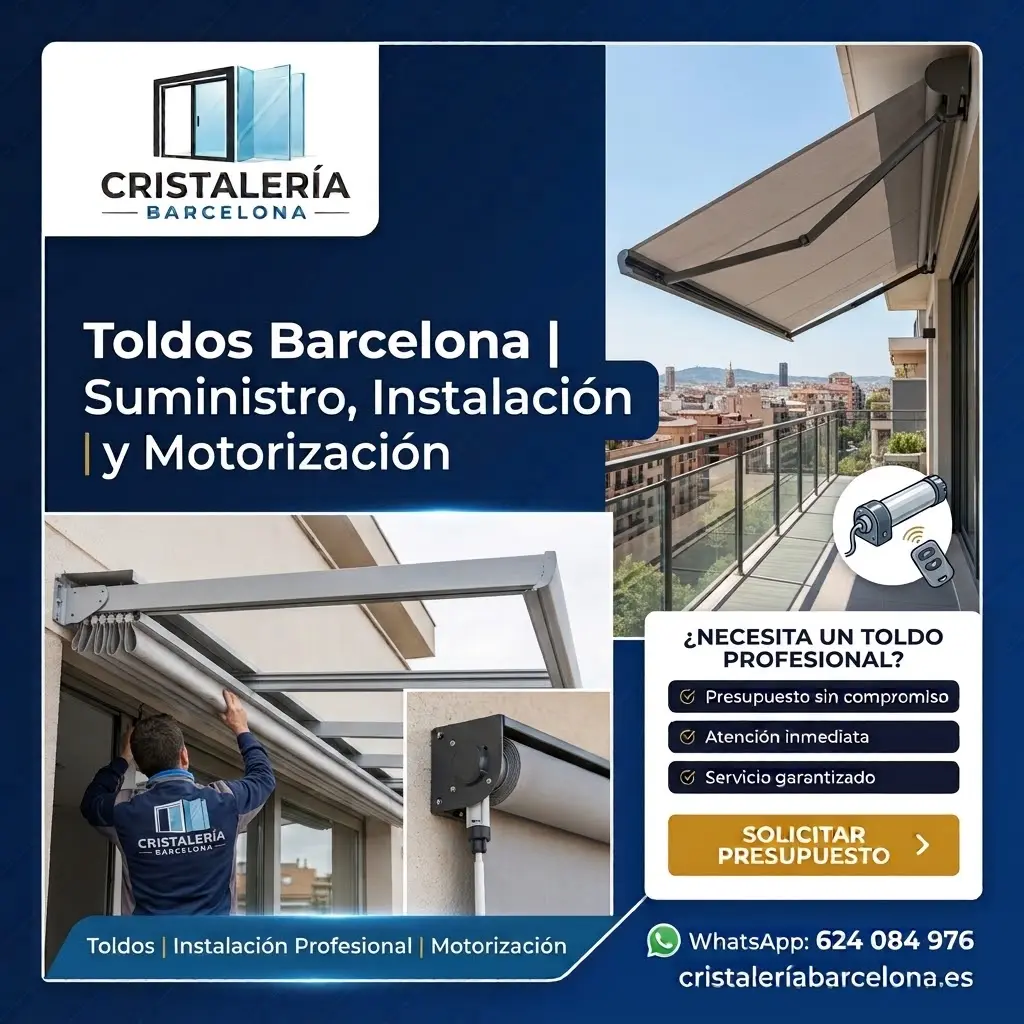Toldos en Barcelona instalados en terraza